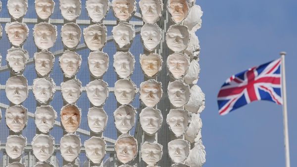 Faces of Transgender People Adorn an Artwork in London's Trafalgar Square